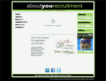 Tablet Screenshot of aboutyourecruitment.co.uk